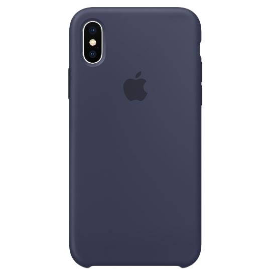 Apple iPhone X Silicone Case - Midnight Blue (MQT32) - зображення 1