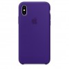 Apple iPhone X Silicone Case - Ultra Violet (MQT72) - зображення 1
