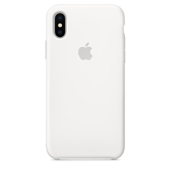 Apple iPhone X Silicone Case - White (MQT22) - зображення 1