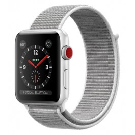 Apple Watch Series 3 GPS + Cellular 42mm Silver Aluminum w. Seashell Sport L. (MQK52)