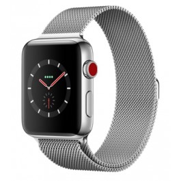 Apple Watch Series 3 GPS + Cellular 42mm Stainless Steel w. Milanese L. (MR1J2)