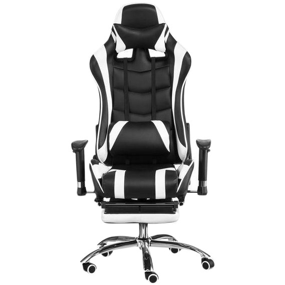 Special4You ExtremeRace with footrest black/white (E4732) - зображення 1