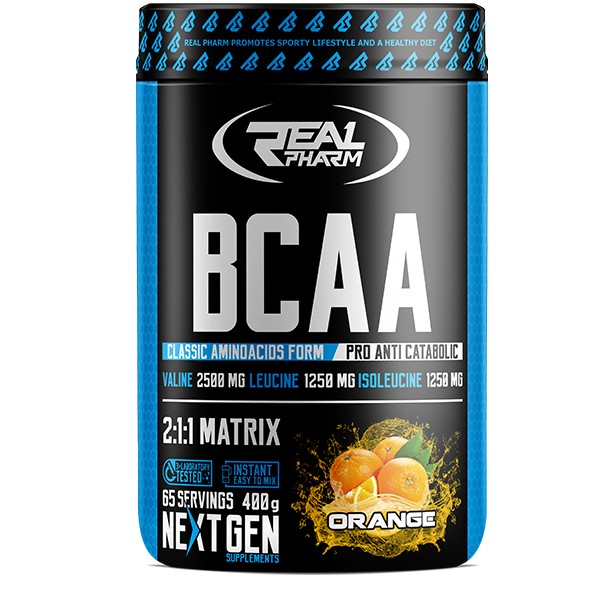 Real Pharm BCAA 400 g /65 servings/ Mango Maracuja - зображення 1