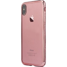 Shengo TPU Case Diamond iPhone X Rose Gold