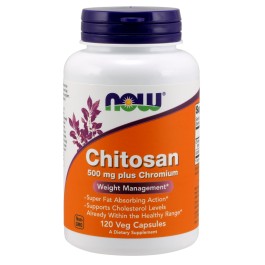 Now Chitosan 500 mg plus Chromium 120 caps