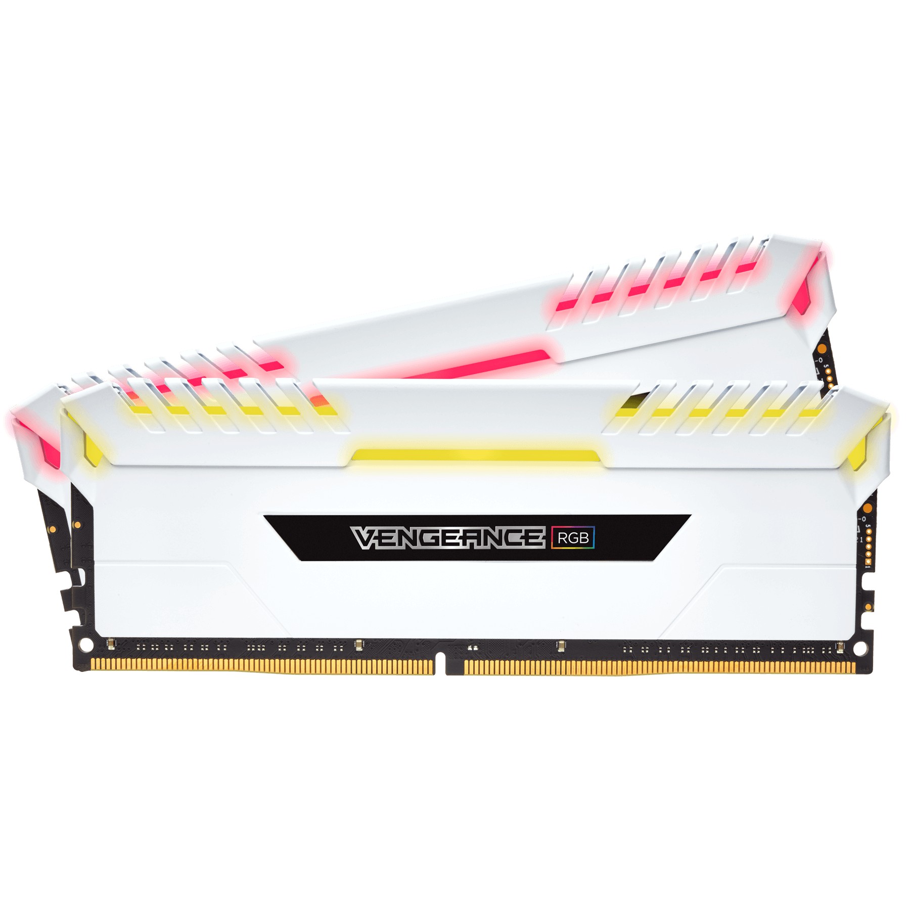 Corsair 16 GB (2x8GB) DDR4 3200 MHz Vengeance RGB White (CMR16GX4M2C3200C16W) - зображення 1