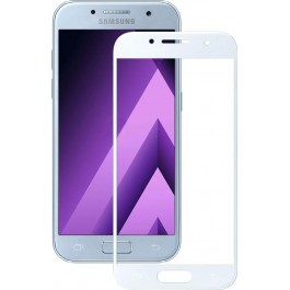 Mocolo 3D Full Cover Tempered Glass Samsung Galaxy A3 2017 A320 White (SX1492)