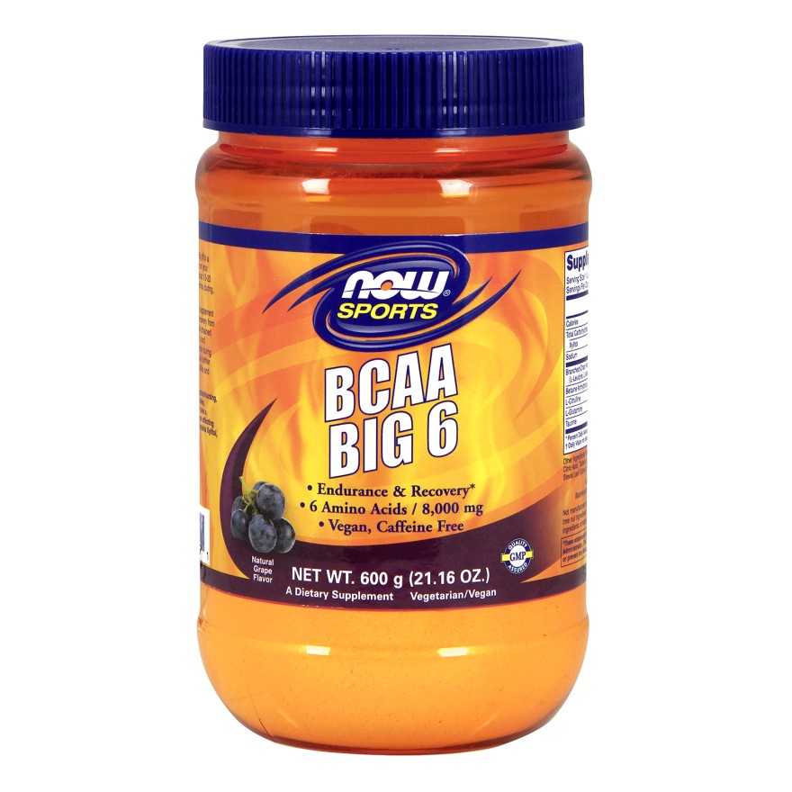 Now BCAA Big 6 Powder 600 g /32 servings/ Grape - зображення 1