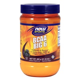   Now BCAA Big 6 Powder 600 g /32 servings/ Grape