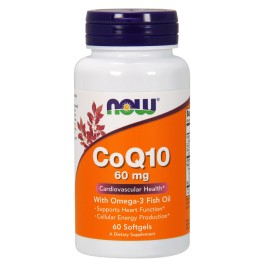   Now CoQ10 60 mg w/ Omega 3 Fish Oils Softgels 60 caps