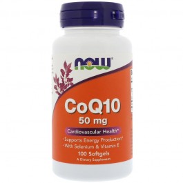 Now CoQ10 50 mg Softgels 100 caps
