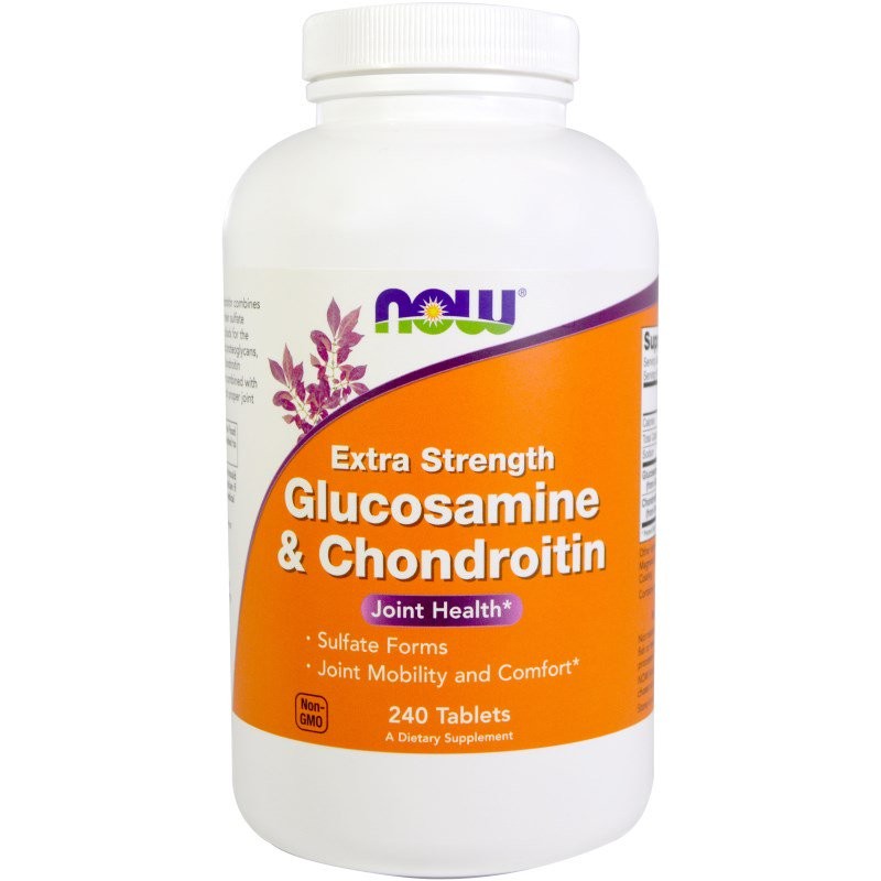 Now Glucosamine & Chondroitin Extra Strength 240 tabs - зображення 1