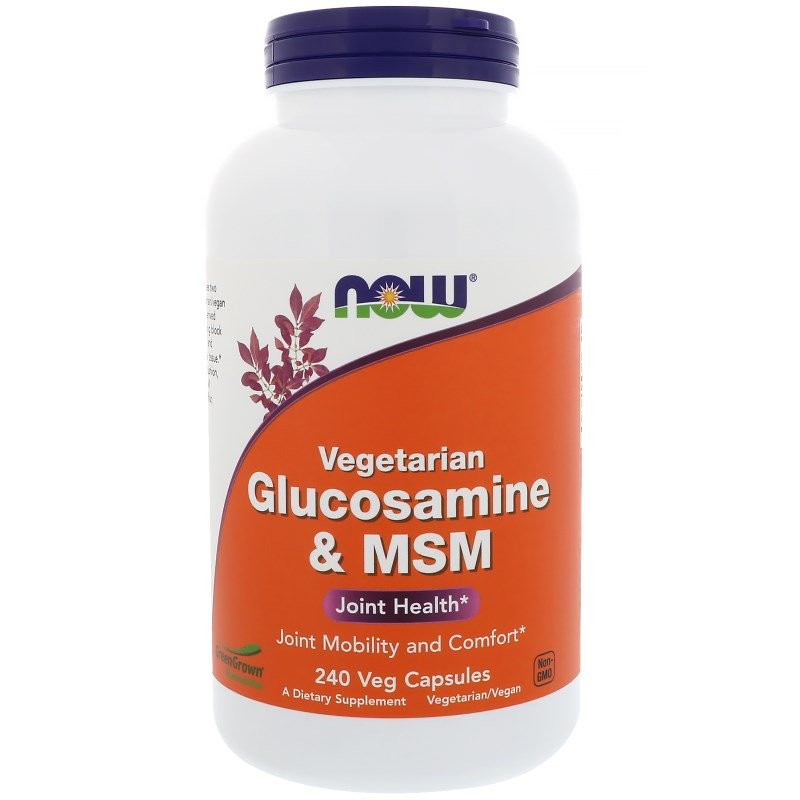 Now Glucosamine & MSM Vegetarian 240 caps - зображення 1