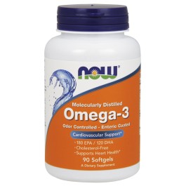 Now Omega-3 Molecularly Distilled 90 caps