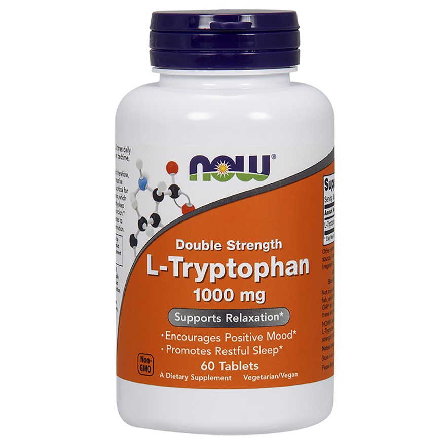 Now L-Tryptophan 1000 mg Tablets 60 tabs - зображення 1