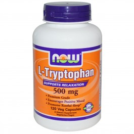 Now L-Tryptophan 500 mg Veg Capsules 120 caps
