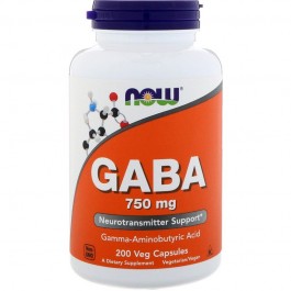 Now GABA 750 mg 200 caps
