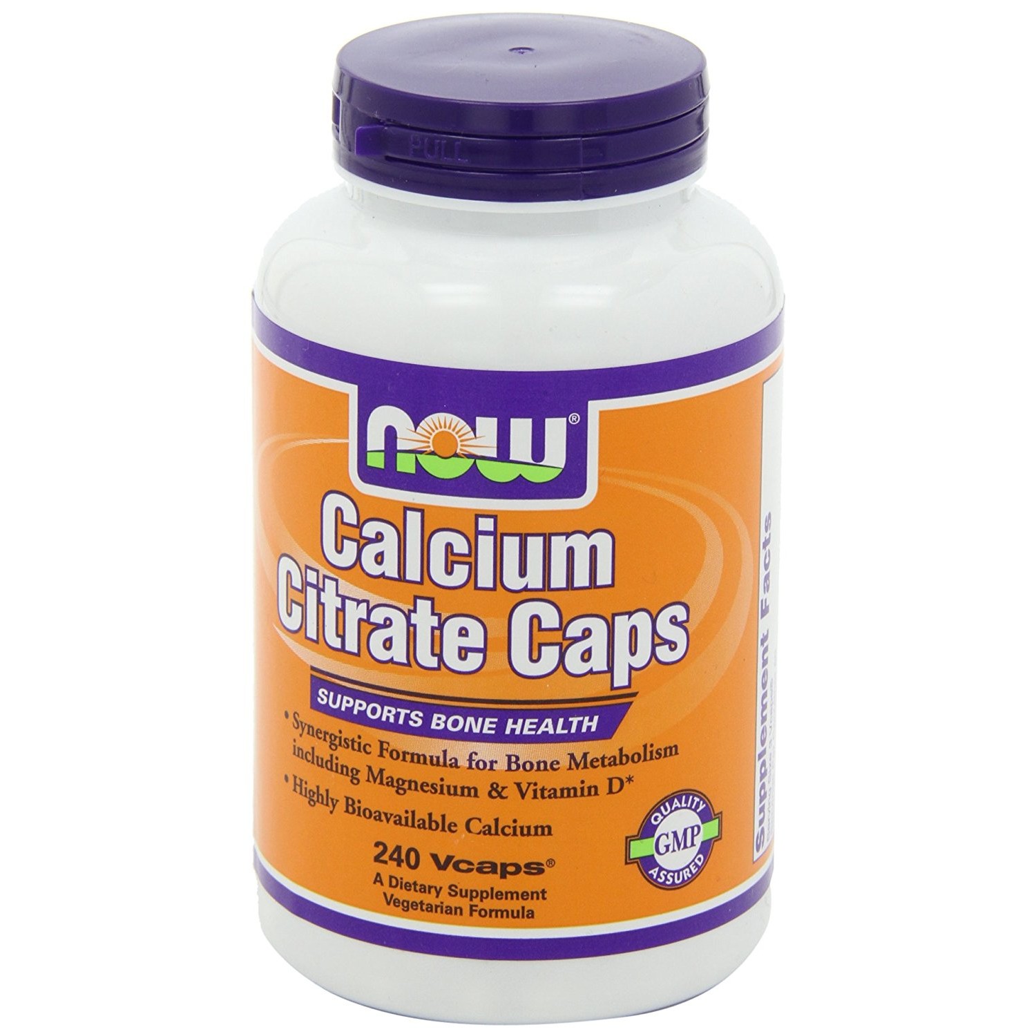 Now Calcium Citrate Veg Capsules 240 caps - зображення 1
