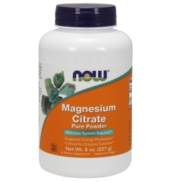 Now Magnesium Citrate Powder 227 g /76 servings/ Pure