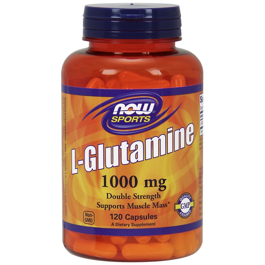 Now L-Glutamine Double Strength 1000 mg Capsules 120 caps - зображення 1