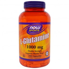 Now L-Glutamine Double Strength 1000 mg Capsules 240 caps