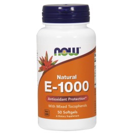 Now Vitamin E-1000 IU Mixed Tocopherols Softgels 50 caps