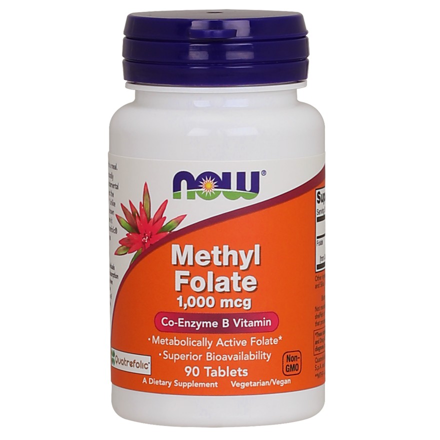 Now Methyl Folate 1,000 mcg 90 tabs - зображення 1