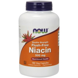 Now Niacin 500 mg Double Strength Flush-Free 180 caps