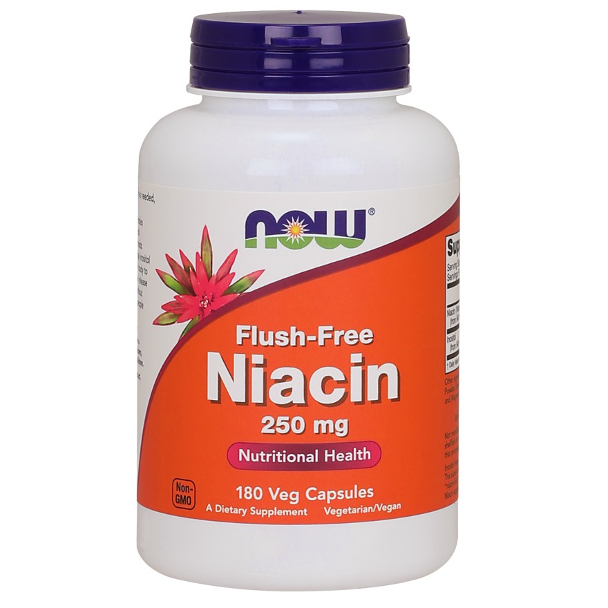 Now Flush-Free Niacin 250 mg 180 caps - зображення 1