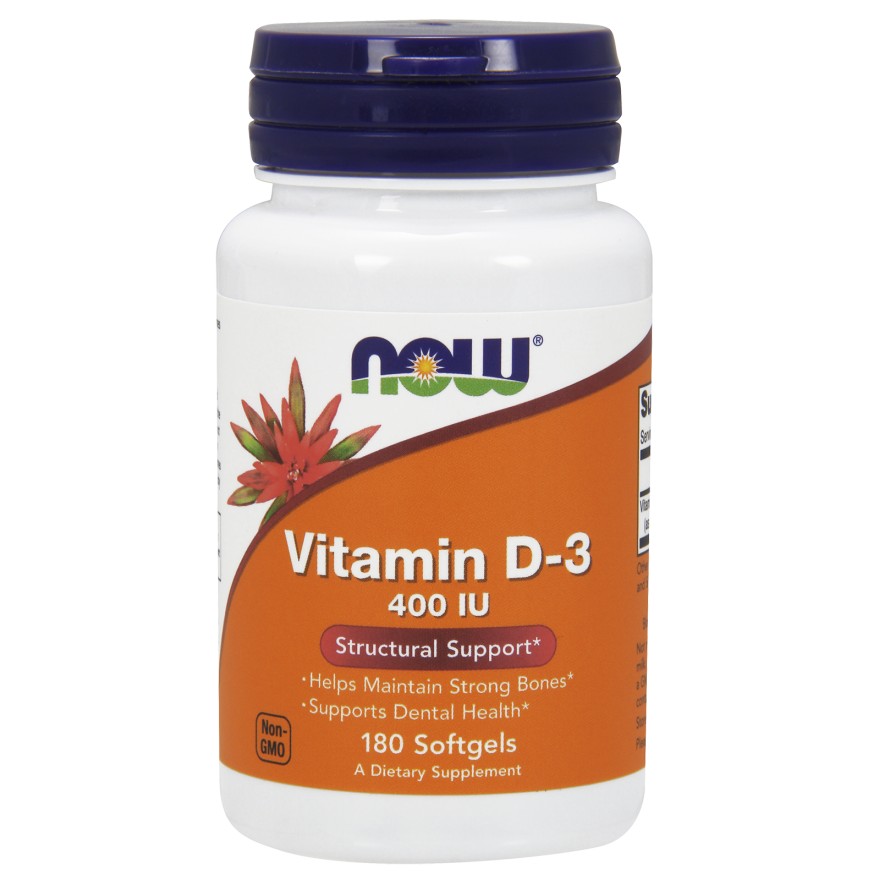 Now Vitamin D-3 400 IU Softgels 180 caps - зображення 1