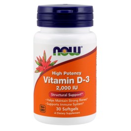   Now Vitamin D-3 2,000 IU Softgels 30 caps