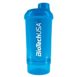   BiotechUSA Wave+ Compact 500ml /+150ml/ Shaker / smoky black