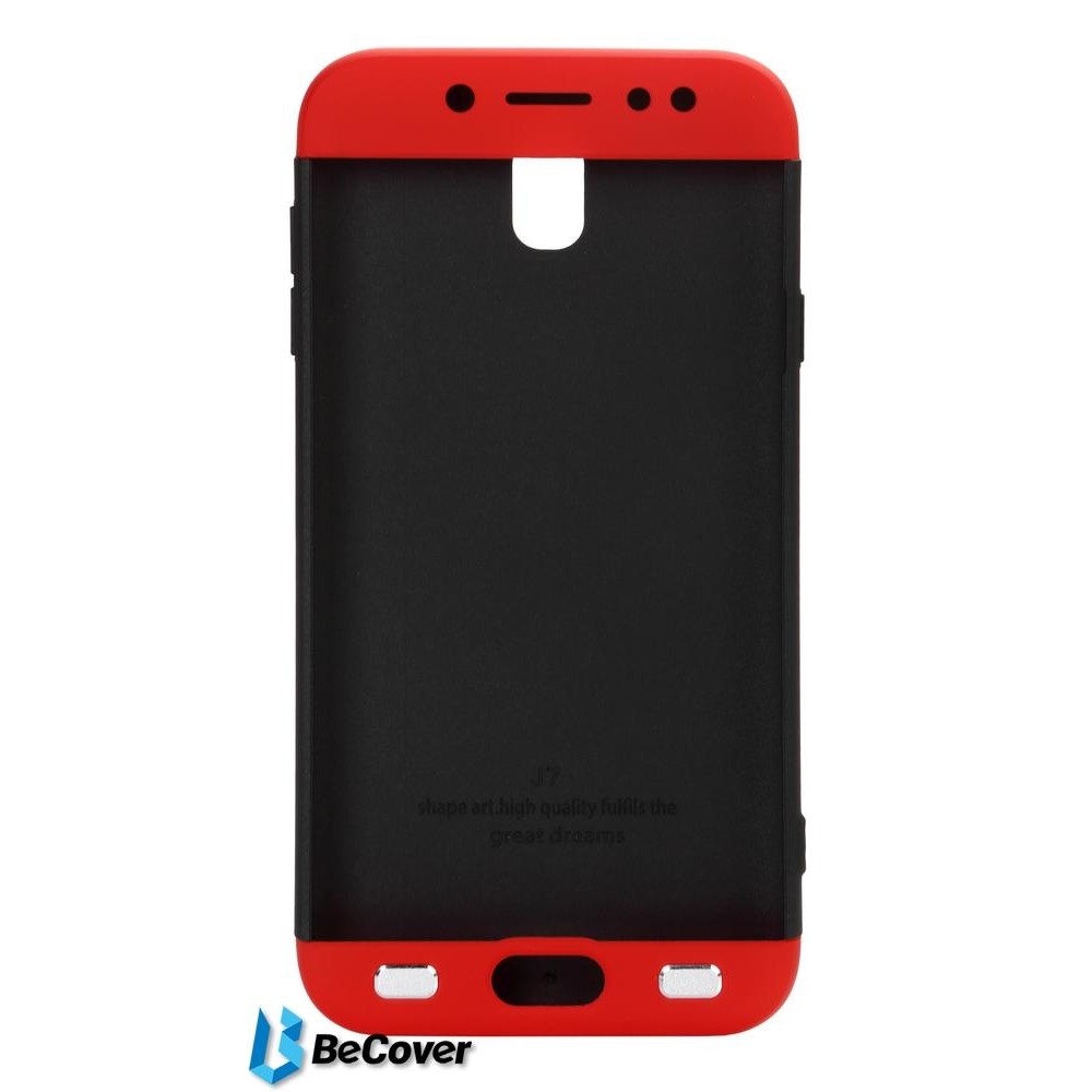 BeCover 3 в 1 Series для Samsung J7 2017 J730 Black/Red (701575) - зображення 1