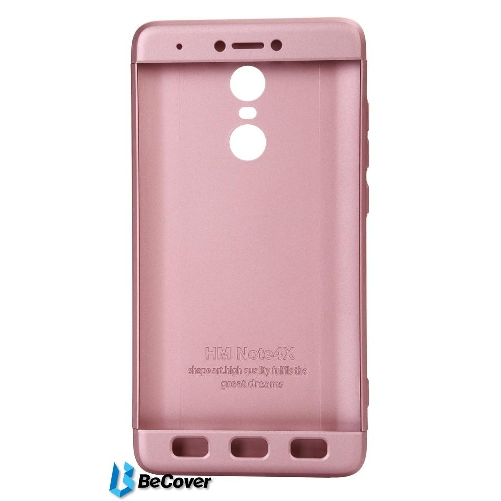 BeCover 3 в 1 Series для Xiaomi Redmi Note 4X Pink (701602) - зображення 1
