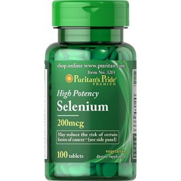 Puritan's Pride Selenium 100 mcg 100 tabs