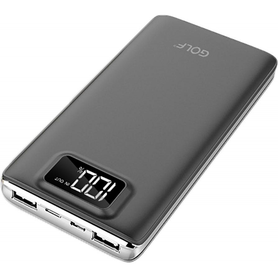 GOLF LCD120 12000 mAh Grey купить в интернет-магазине: цены на внешний  аккумулятор (Power Bank) LCD120 12000 mAh Grey - отзывы и обзоры, фото и  характеристики. Сравнить предложения в Украине: Киев, Харьков, Одесса,