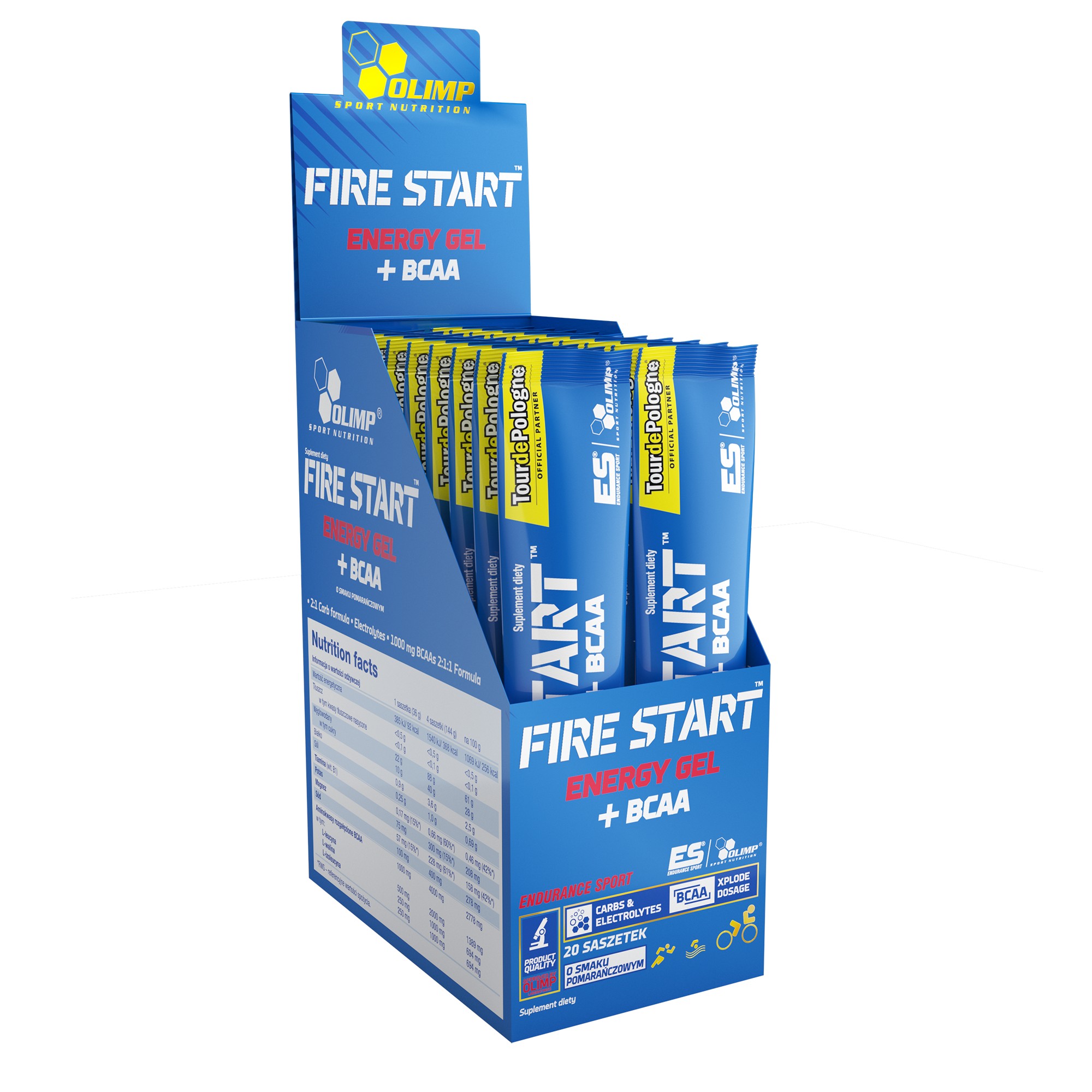 Olimp Fire Start Energy Gel+BCAA 20x36 g - зображення 1