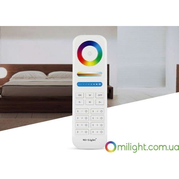 MiLight Пульт дистанционного управления RGB+CCT кнопочный 2,4 ГГц, 8 зон (RL089) - зображення 1
