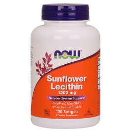   Now Sunflower Lecithin 1200 mg Softgels 100 caps