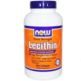 Now Lecithin 1200 mg Softgels 200 caps