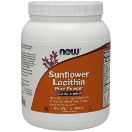Now Sunflower Lecithin Pure Powder 454 g /45 servings/
