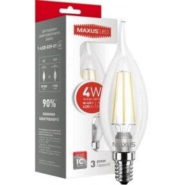MAXUS LED C37 TL 4W 3000K 220V E14 Filament (1-LED-539-01)