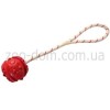 Trixie Мяч резиновый на веревке красный 33482 - зображення 1