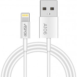 ASPOR USB Cable iPhone 5/6 White (A106)