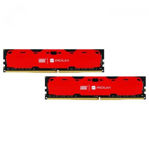 GOODRAM 8 GB (2x4GB) DDR4 2400 MHz Iridium Red (IR-R2400D464L15S/8GDC) - зображення 1