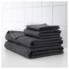IKEA VAGSJON махровое полотенце для рук, 50x100 см, хлопок, темно-серый (003.536.19) - зображення 5