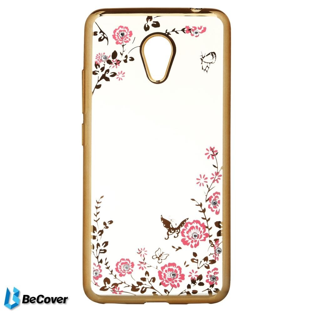 BeCover Flowers Series для Meizu M5c Gold (701762) - зображення 1