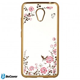   BeCover Flowers Series для Meizu M5c Gold (701762)