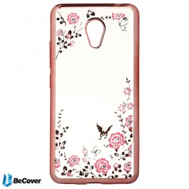   BeCover Flowers Series для Meizu M5c Pink (701763)