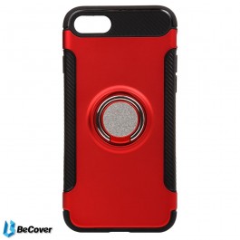   BeCover Magnetic Ring Stand для Apple iPhone 7/8 Red (701774)